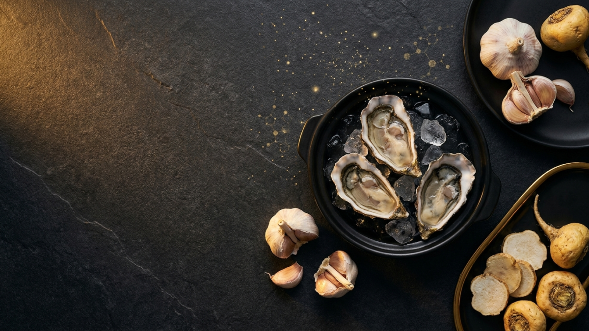 牡蠣・にんにく・すっぽんは精力に効く？「精力食材」の科学を論文で検証【2026年最新】